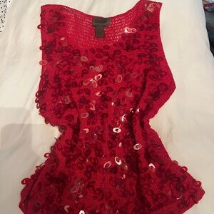 Lola Vibrant Red Sequin Tank Top